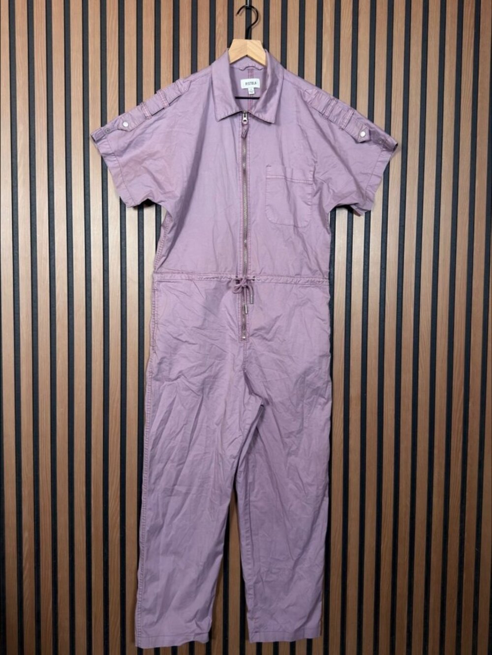 Pistola One Piece Medium Womens Pink Jumpsuit Coveralls Cotton Stretch
